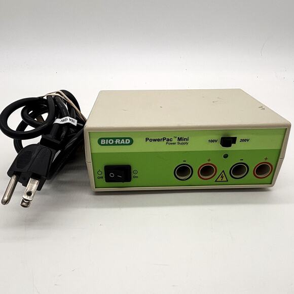 Bio-Rad PowerPac Mini Power Supply 100-240V Lot 1210 60W Biology Lab School USA - Picture 1 of 6